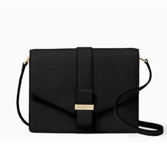 Kate Spade Josephine Black Leather Crossbody Bag - Picture 1 of 12